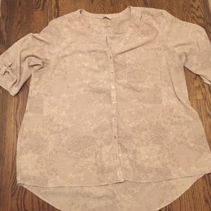 Reitmans Silvery Floral Georgette Blouse